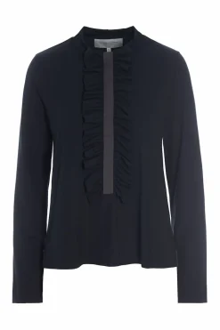 HSCPH BUE / RÜCHEN BLUSE m/ RÜSCHEN - 96090 - BLACK