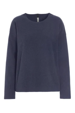 HSCPH BUE RUNDE AUCHNITT BLUSE RUNDEM AUSSCHNITT - 1359 - EVENING BLUE Best