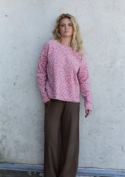 HSCPH BUE RUNDE AUCHNITT BLUSE RUNDEM AUSSCHNITT - 1359P - PINK LEO Online