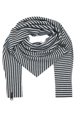 HSCPH DREIECKIGER SCHAL DREIECKIGER SCHAL - 4051 - STRIPES B&W New