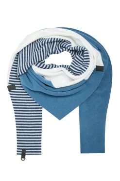 HSCPH DREIECKIGER SCHAL NO WASTE DREIECKIGER SCHAL NO WASTE - 4078NW - DUSTY BLUE/OW/BLUE STRIPE Discount