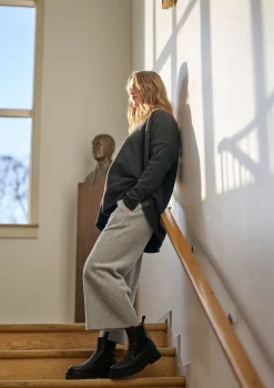 HSCPH FARE HOEN 3/4 ÄNGE FLARE HOSEN 3/4 LÄNGE - 2115 - LIGHT GREY