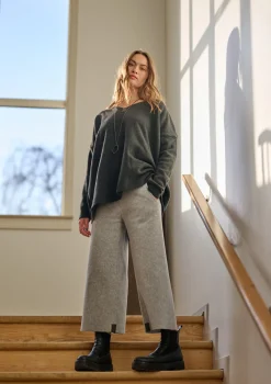 HSCPH FARE HOEN 3/4 ÄNGE FLARE HOSEN 3/4 LÄNGE - 2115 - LIGHT GREY