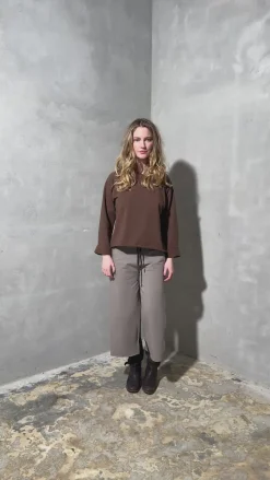 HSCPH FARE WEAT HOEN 3/4 FLARE SWEAT HOSEN 3/4 - 72016 - ELEPHANT Sale