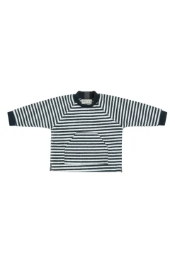 HSCPH FLEECE BLOUSE POCKET BABY FLEECE BLOUSE POCKET BABY - 109 - STRIPES B&W Sale