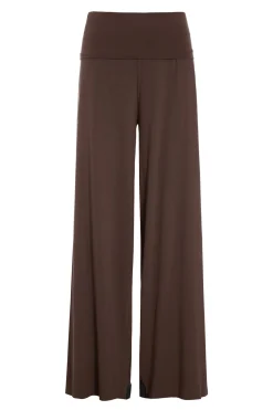 HSCPH HOE IT FATEN AN DER TAIE HOSE MIT FALTEN AN DER TAILLE - 99016 - CHOCOLATE
