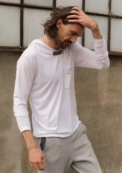 HSCPH KAPUZENPUOVER KAPUZENPULLOVER - 1054C - WHITE Discount