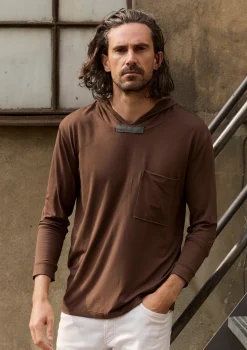 HSCPH KAPUZENPUOVER KAPUZENPULLOVER - 1054C - CHOCOLATE Outlet