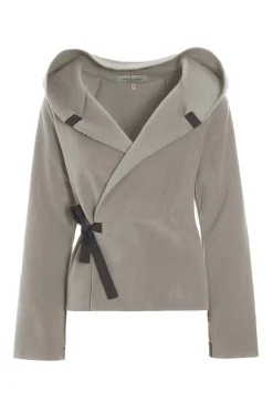 HSCPH KAICHE FEECE WICKE CARDIGAN KLASSISCHE FLEECE WICKEL CARDIGAN - 1009 - ELEPHANT Discount