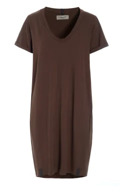 HSCPH KLEID V-NECK KLEID V-NECK - 98049 - CHOCOLATE Hot