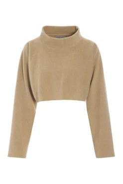 HSCPH KURZER PUOVER KURZER PULLOVER - 1372 - CAMEL Clearance
