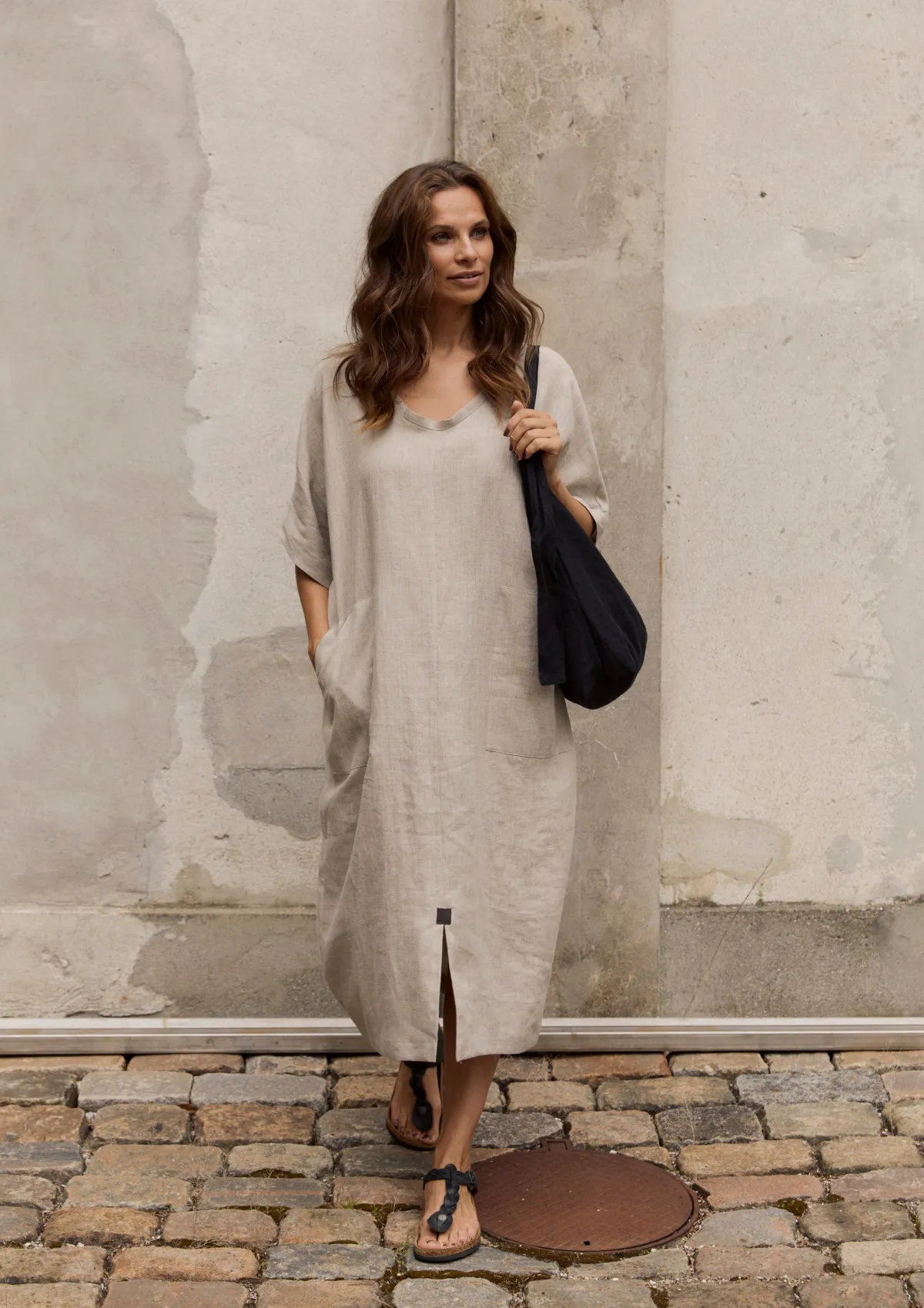 HSCPH ANGE KEID LANGE KLEID - 83001 - NATURE