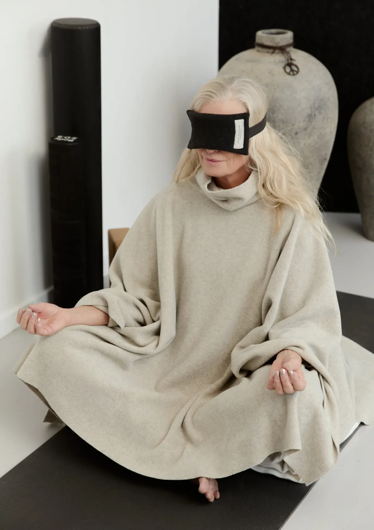 HSCPH LOUNGE PONCHO DAMEN LOUNGE PONCHO DAMEN - 4081 - SAND Outlet