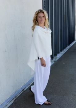 HSCPH PONCHO PONCHO - 4026 - OFF WHITE Sale
