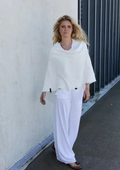 HSCPH PONCHO PONCHO - 4026 - OFF WHITE Sale