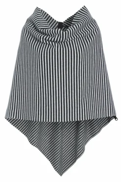 HSCPH PONCHO PONCHO - 4026 - STRIPES B&W Online