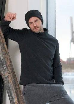 HSCPH WEATER / HOHE KRAGEN SWEATER M/ HOHEM KRAGEN - 1031C - SOFT BLACK Sale
