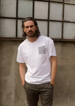 HSCPH TEE OOE FIT TEE LOOSE FIT - 1042C PRINT - WHITE New