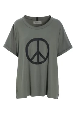 HSCPH TEE PEACE PRINT TEE PEACE PRINT - 96066 - DUSTY GREEN Online