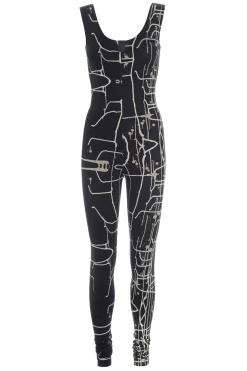 HSCPH YOGA JUPUIT YOGA JUMPSUIT - 99010 - ART PRINT BLACK