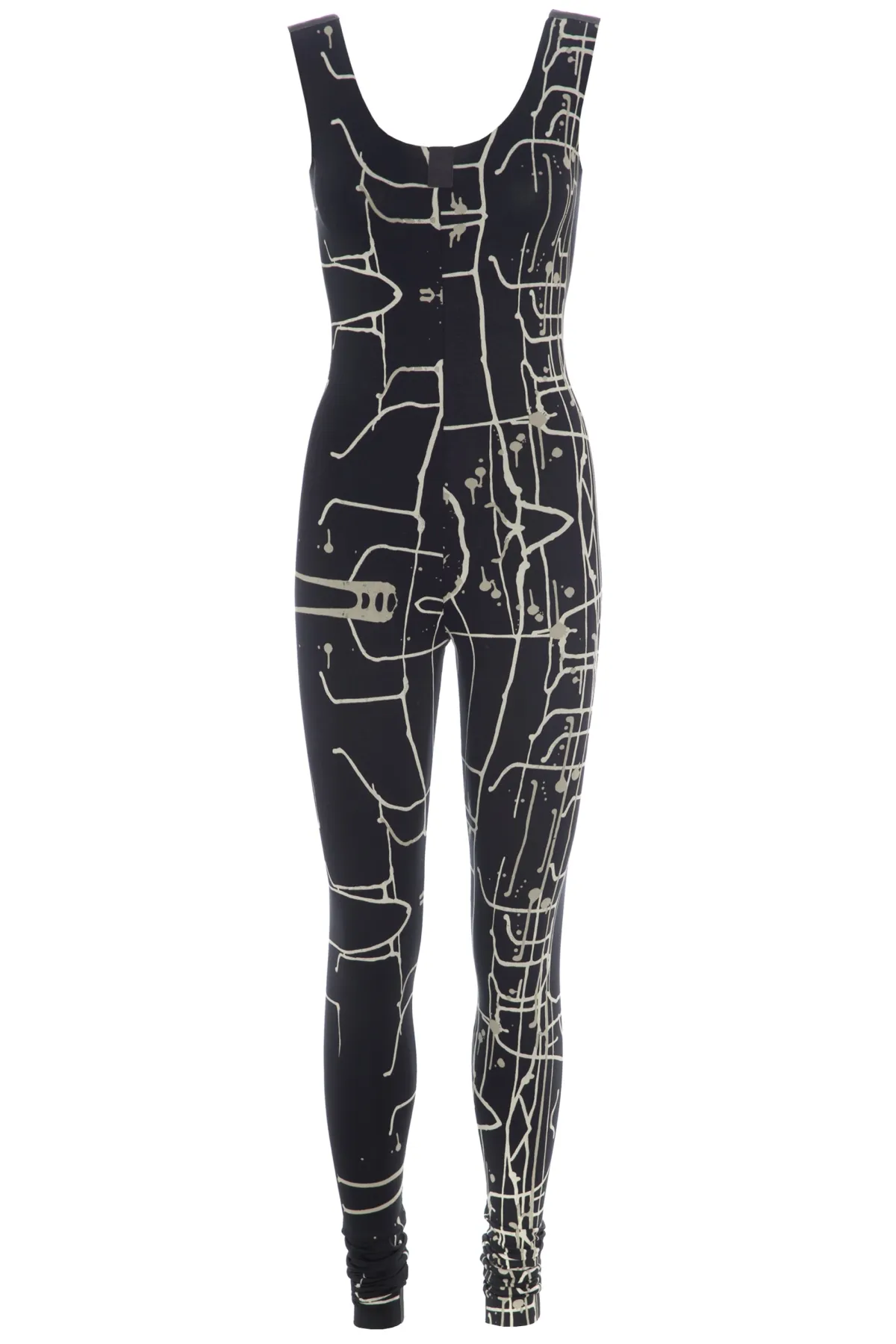 HSCPH YOGA JUPUIT YOGA JUMPSUIT - 99010 - ART PRINT BLACK