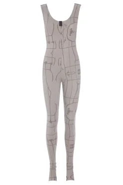 HSCPH YOGA JUPUIT YOGA JUMPSUIT - 99010 - ART PRINT SAND New